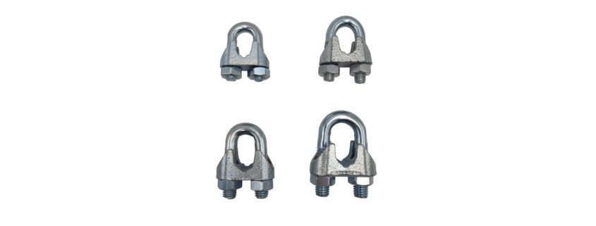 Various wire rope clips