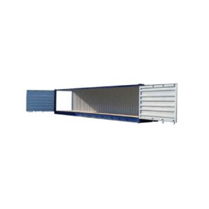 Open side shipping containers